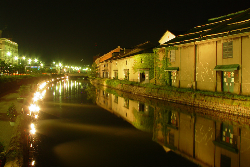 오타루 운하 야경