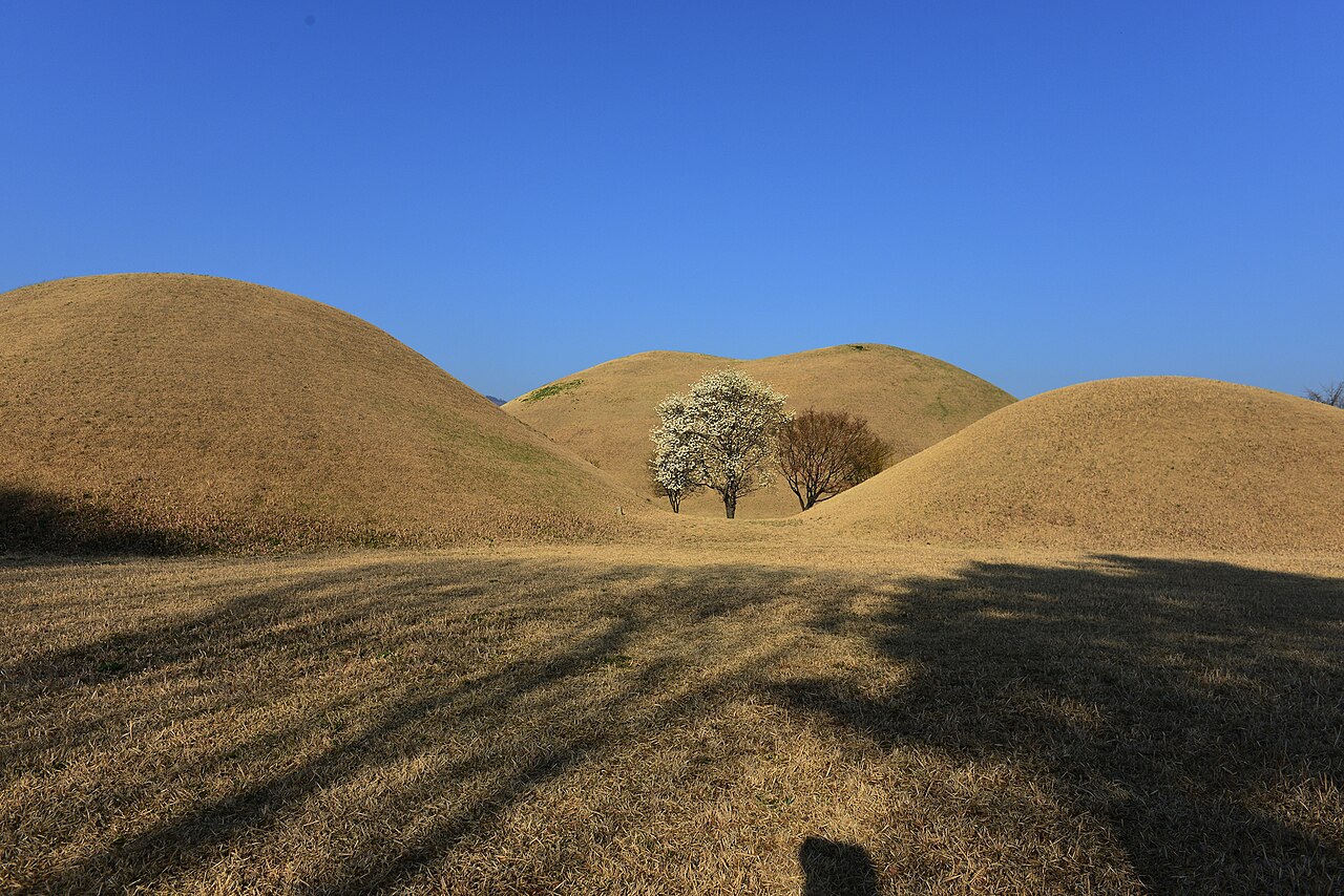 경주 대릉원 야간 조명